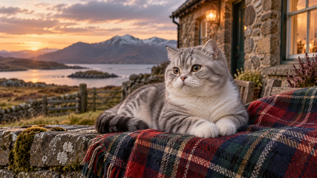 Scottish Straight kedi — ırkın tarihi ve kökeni