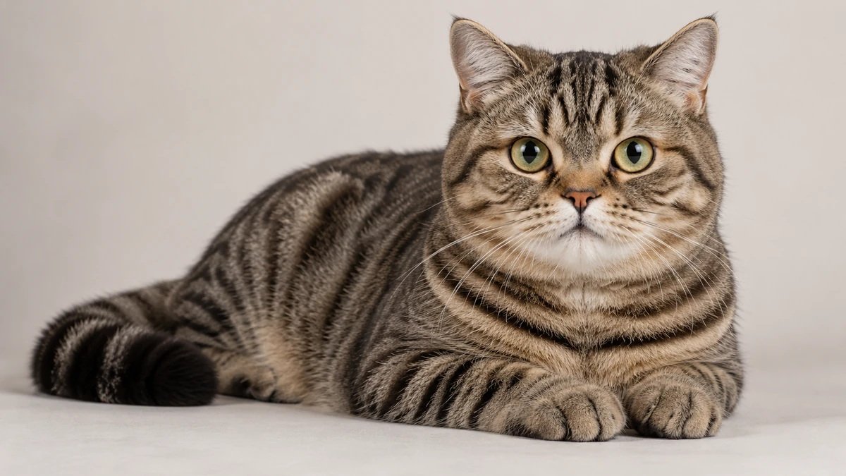 Scottish Straight kedi — tabby